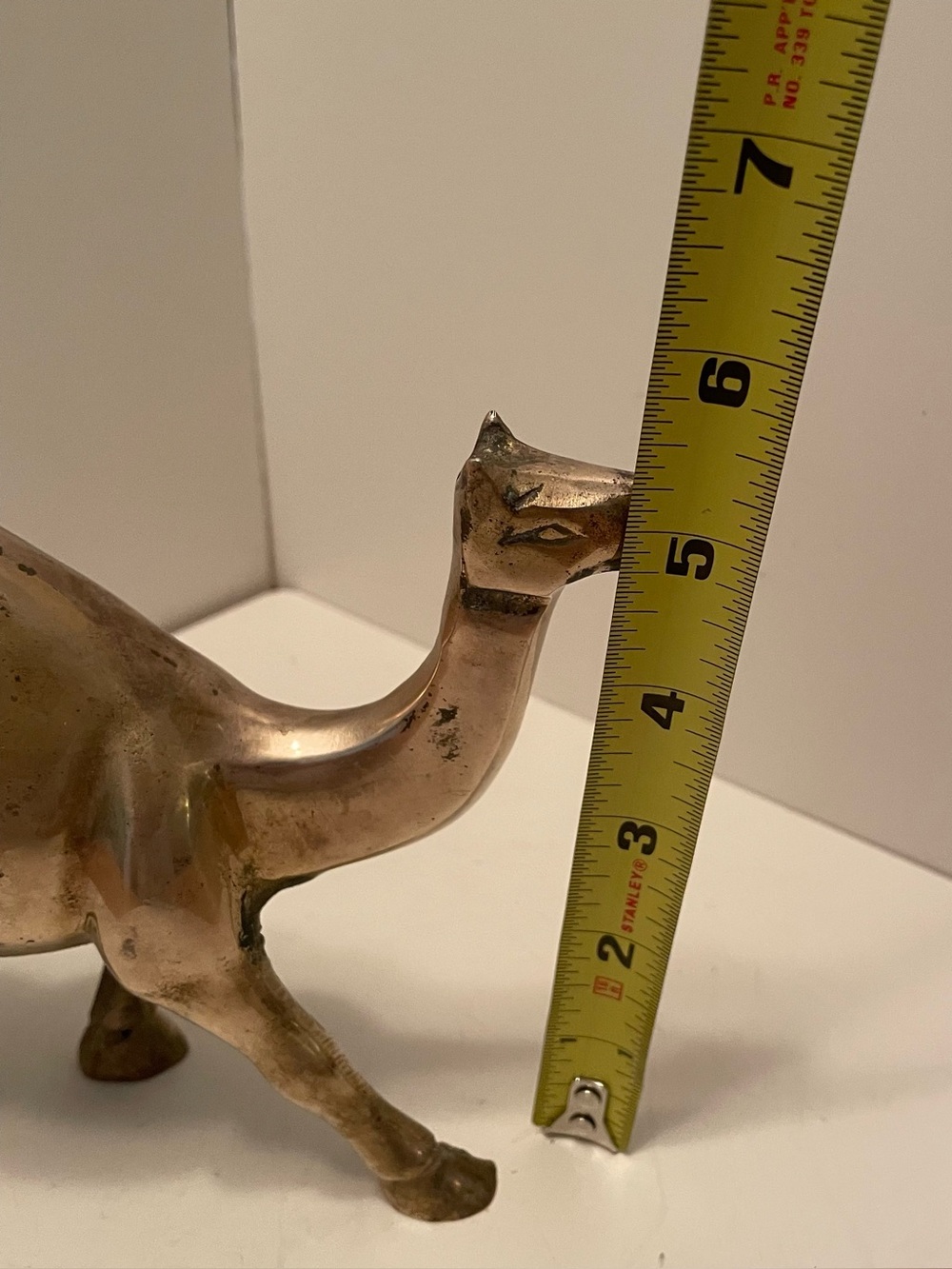 Vintage Solid Brass Camel Figurine Dromedary Mid Century Modern Design - Picture 7 of 7